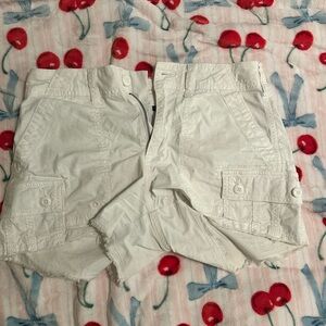 American Eagle Outfitters Cream Stretch Shorts